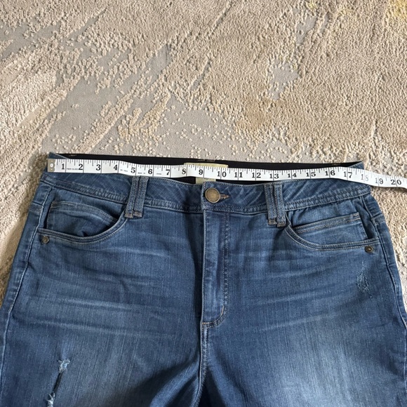 Deomcracy jeans ab technology boot cut flare mid rise stretchy waist  16 - Picture 5 of 9